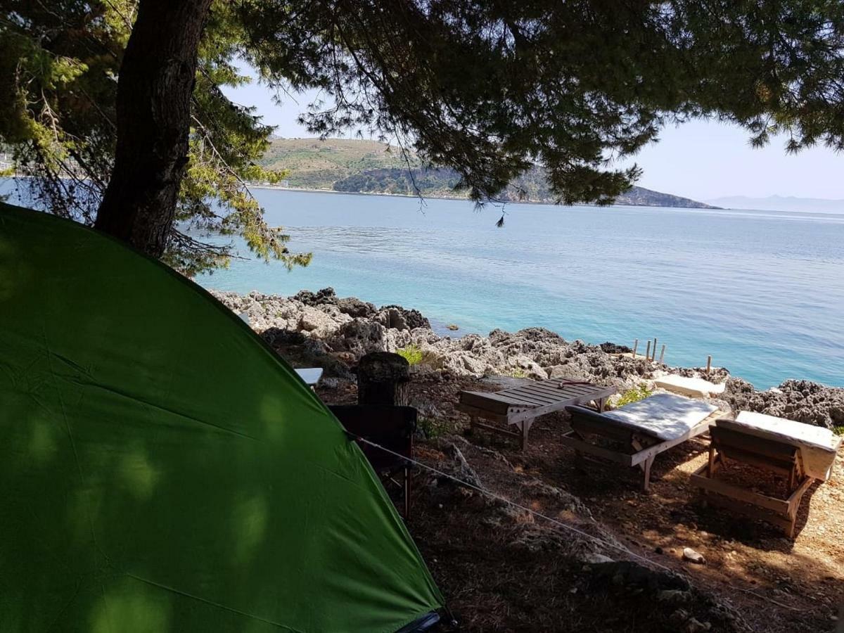The Sea Cave Camping Himarë Exterior foto