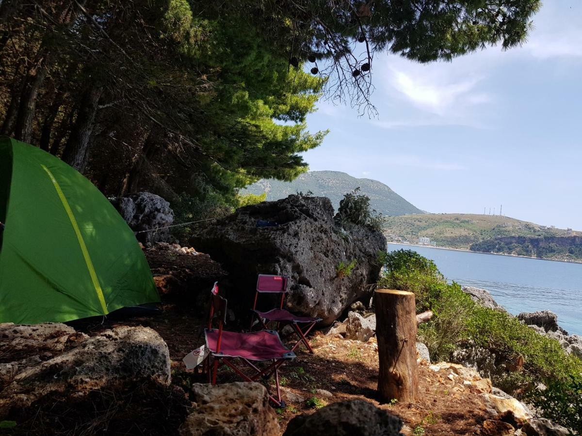 The Sea Cave Camping Himarë Exterior foto