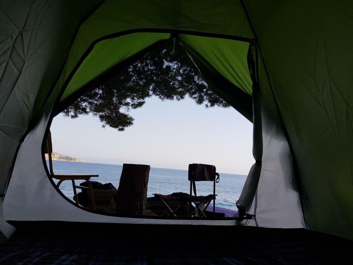 The Sea Cave Camping Himarë Exterior foto
